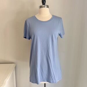 Gap Favorite Tee Cotton Crew Neck Short Sleeve Basic Tee, Hyacinth Medium
